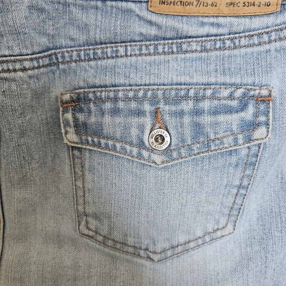 Hollister Y2k 90's Micro Mini Skirt Denim Blue (7) - Picture 9 of 13